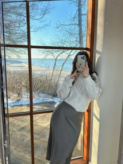 NEO NOIR Bovary Skirt Warm Grey