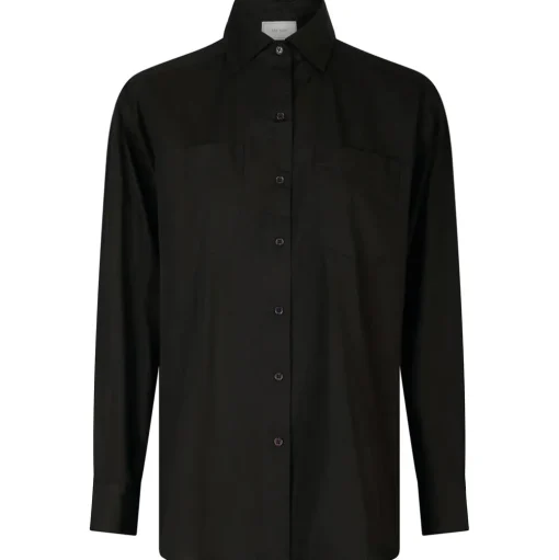 NEO NOIR Dalma C Poplin Shirt Black