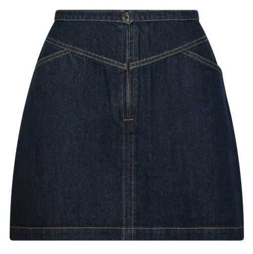 NEO NOIR Gabani Denim Skirt Dark Blue