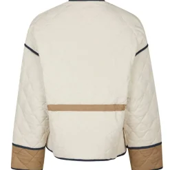 NEO NOIR Gerdi Solid Quilt Jacket Creme
