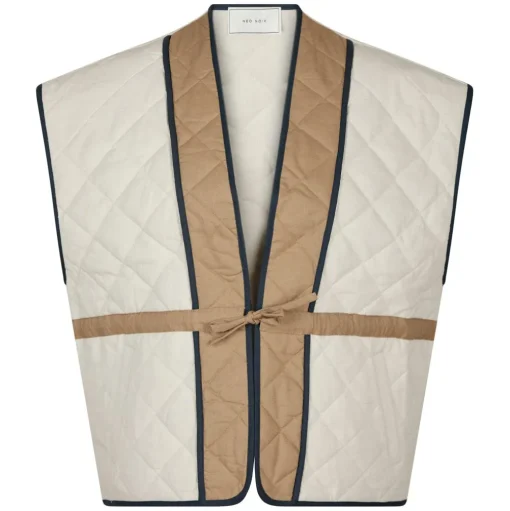 NEO NOIR Helen Solid Vest Creme