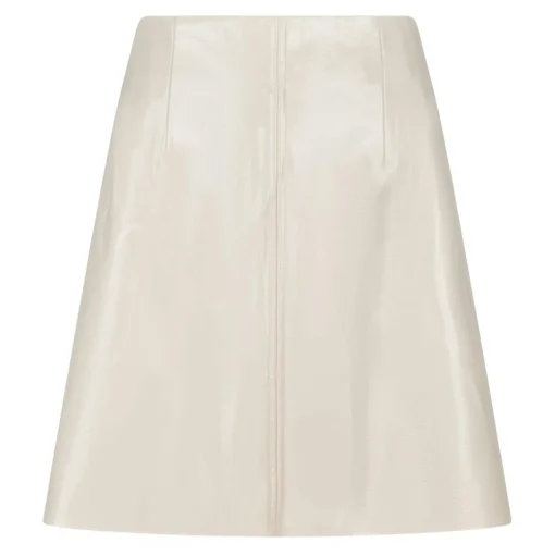 NEO NOIR Hemine Patent Skirt Creme