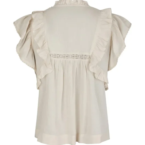 NEO NOIR Jayla Voile Top Ivory