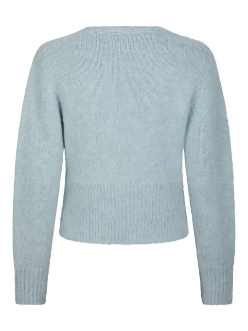 NEO NOIR Kilua Fluffy Wrap Knit Blouse