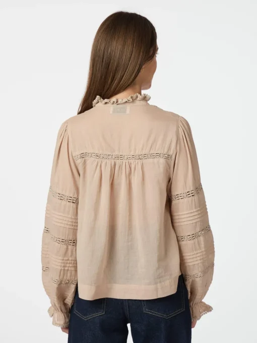 NEO NOIR Lyla Volie Blouse Toffee