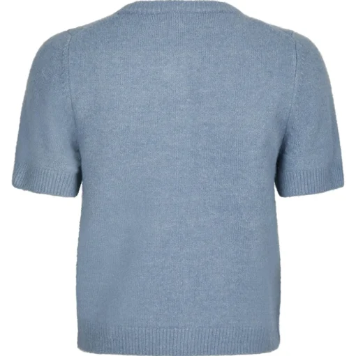 NEO NOIR Mitta Knit Cardigan Smoke Blue