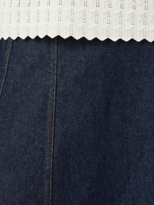 NEO NOIR Raya Denim Skirt Dark Blue