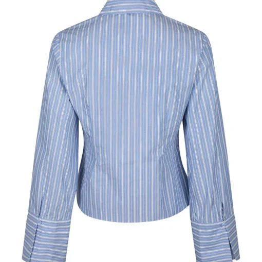NEO NOIR Rosa Stripe Shirt Blue