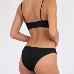 NEO NOIR Skin Sand Crepe Bikini Brief Black