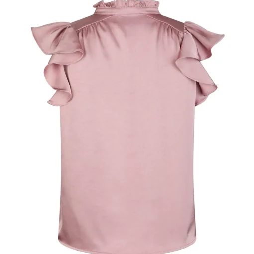 NEO NOIR Stella Heavy Blouse Evening Rose