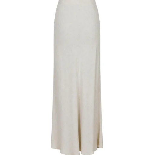 NEO NOIR Viso Linen Skirt Natural