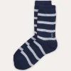 O'TAY Striped Socks Navy/Off White Onesize