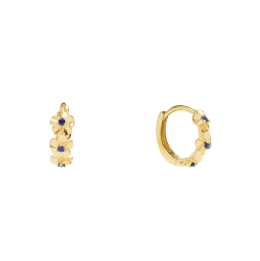 PICO COPENHAGEN Aster Crystal Hoops Midnight