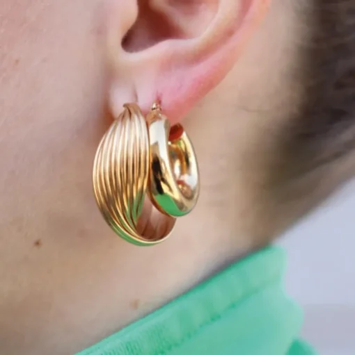 PICO COPENHAGEN Grace Hoop (guld/sølv)