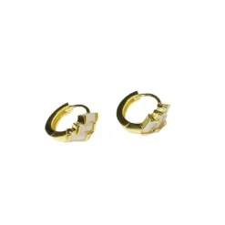 PICO COPENHAGEN Mirach Crystal Hoop White