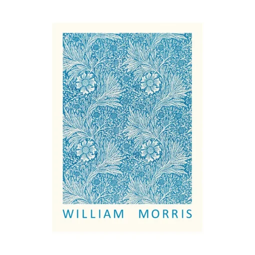 Plakat William Morris Blue Marigold 30x40 cm.