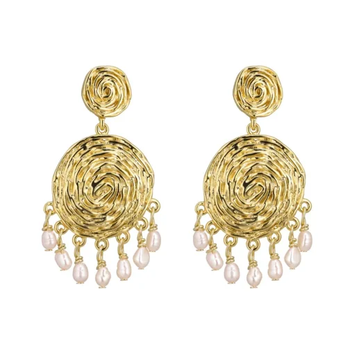 PLISSÈ COPENHAGEN Aase Earrings Gold