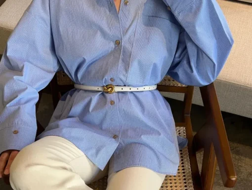 PLISSÉ COPENHAGEN Knot Belt Hvid