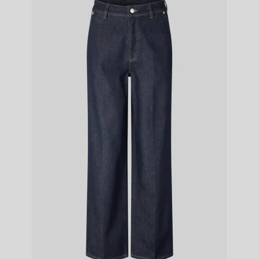 SECOND FEMALE Columbus New Denim Trousers Dark Blue Denim