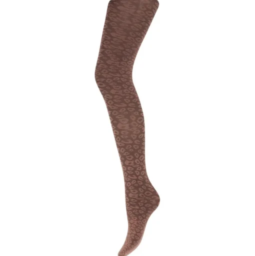 SNEAKY FOX Mac Leopard Strømpebukser 5576 Sienna Brown