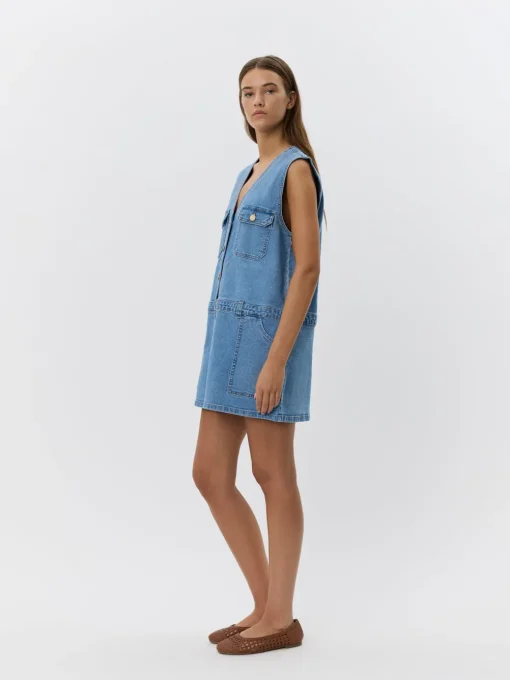 SOFIE SCHNOOR ALBERTINESW S252186 Dress Denim Blue