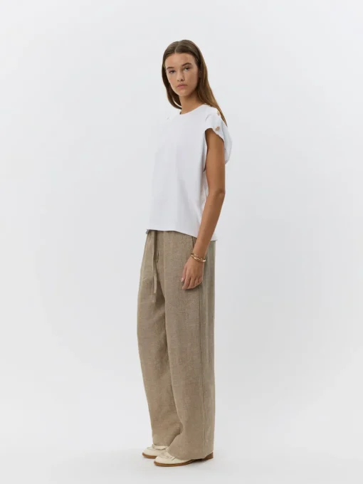 SOFIE SCHNOOR Baysw T-shirt White Gold