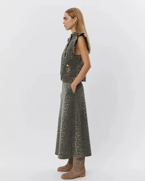 SOFIE SCHNOOR S251428 Fahrasw Vest Light Brown Leopard