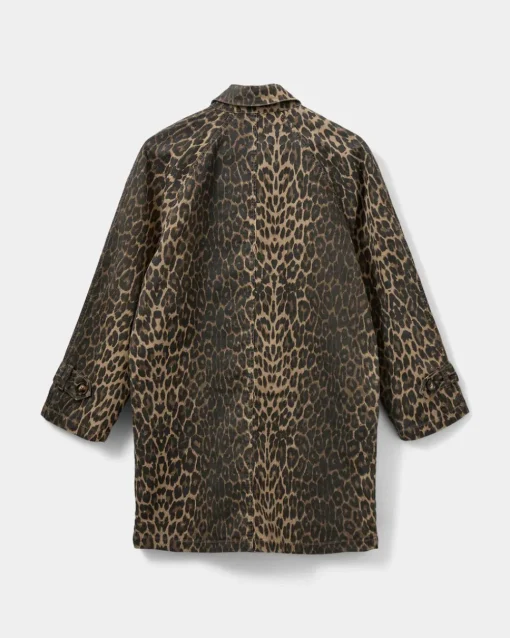 SOFIE SCHNOOR S251425 Trench Coat Light Brown Leopard