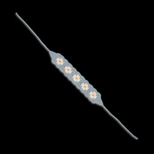 SUI AVA Bohemian Headband White Sunflower