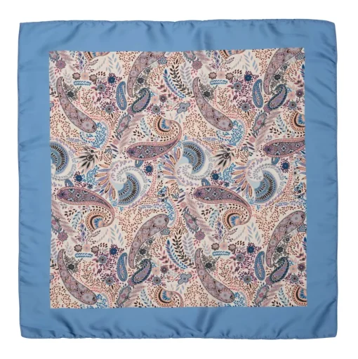 SUI AVA Mari Bloom Scarf Paisley Light Blue